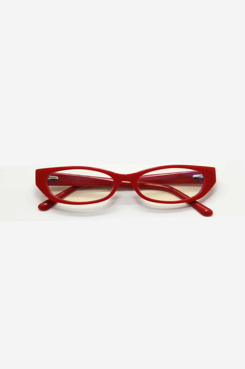 Red Office Siren Bioacetate Blue Light Glasses