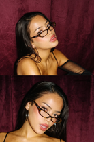 Gisele / Brown by INDY – Blue light cateye eyeglasses for Women