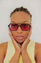 Ice Cube / Pink by INDY – Cute Affordable Unisex Aviator Sunglasses