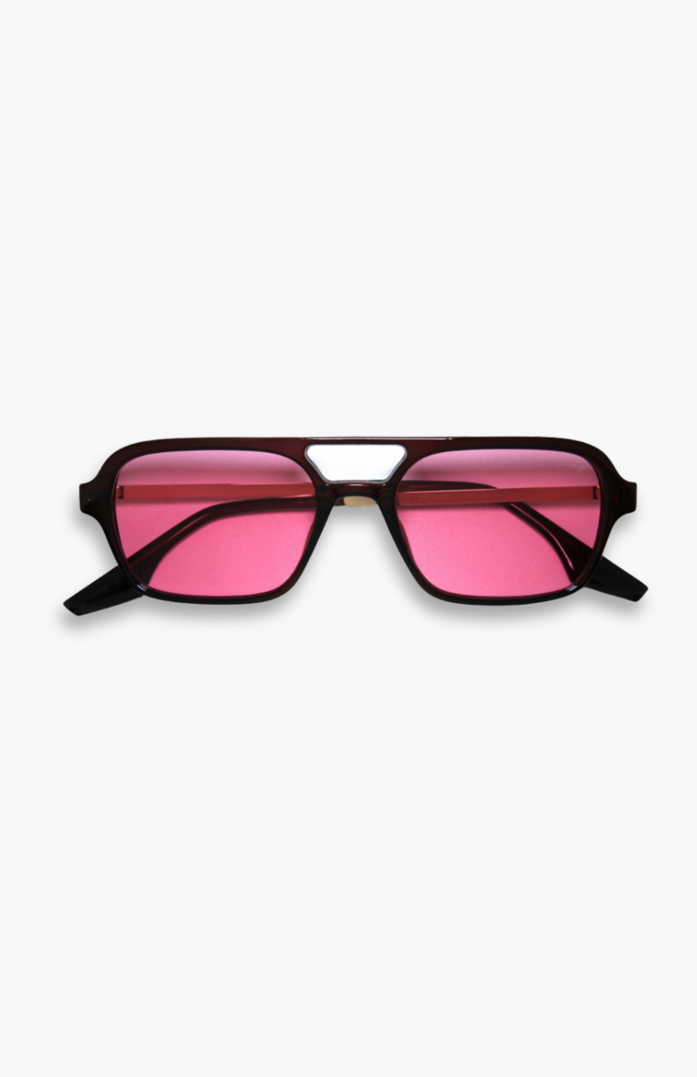Pink Unisex Aviator Sunglasses - Ice Cube