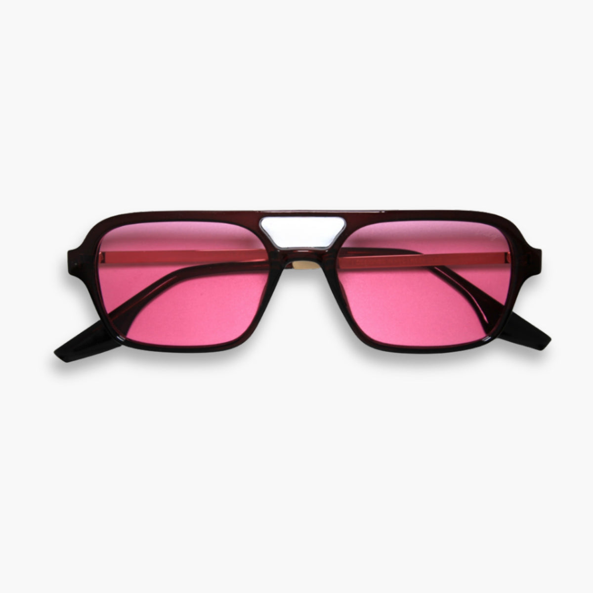 Pink Unisex Aviator Sunglasses - Ice Cube display picture 1