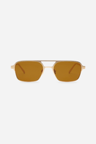 Jimmy / Caramel by INDY Sunglasses – Polarized Metal Unisex Aviators