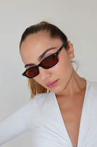 Joey / Amber by INDY – Polarized Small Square Unisex Sunglasses