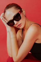 Lainey / Black by INDY – Cheap Polarized Square Sunglasses for Women