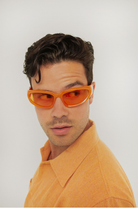 Tasty / Orange by INDY – Orange Shield Unisex Sunglasses