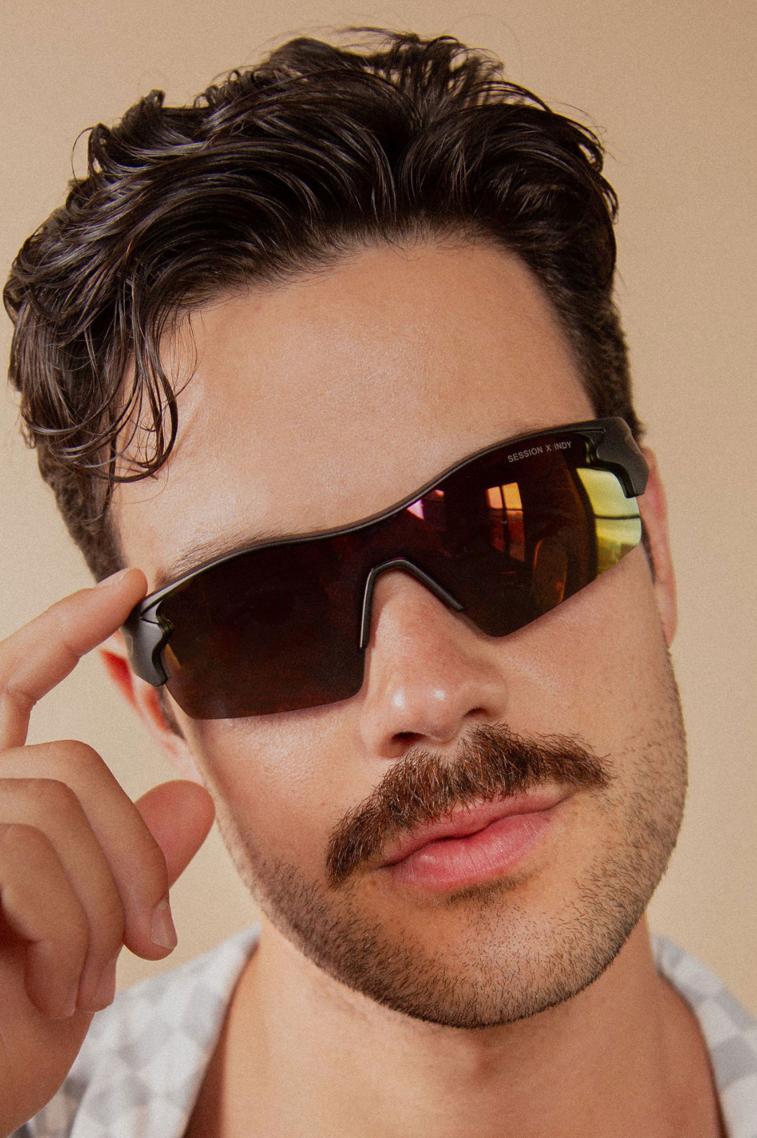 Orange Mirror Polarized Running Sunglasses