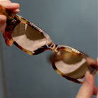 Delancey Rectangular Sunglasses In Tortoise Shell