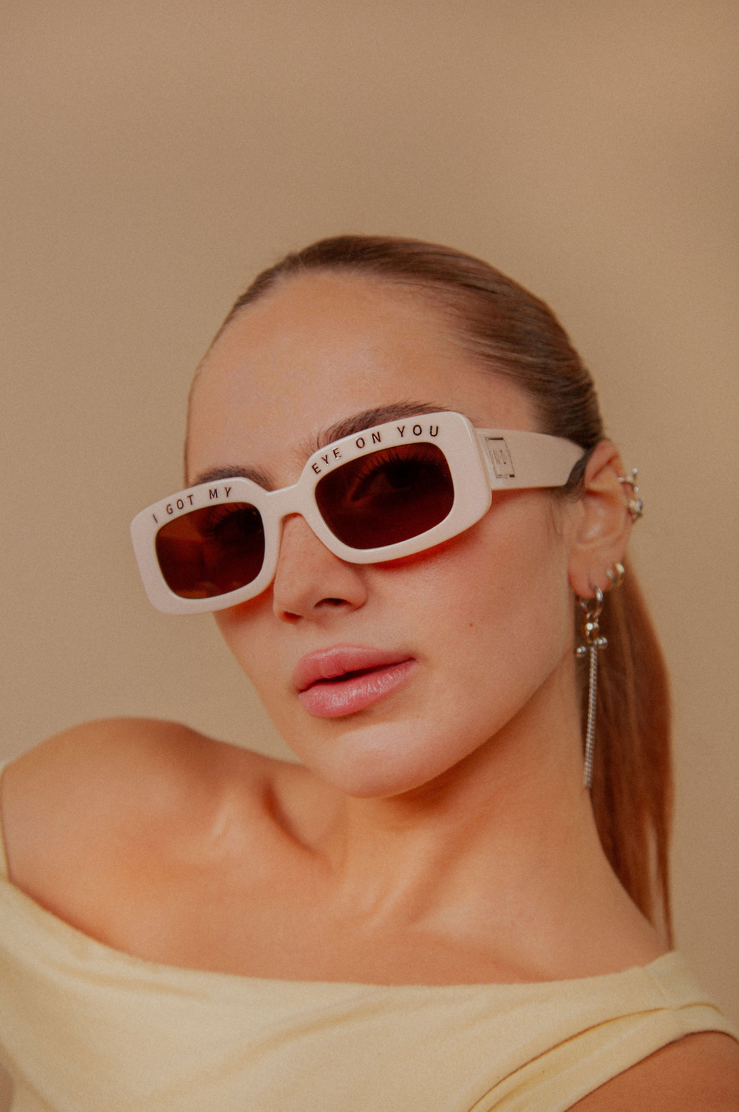 Free People x INDY / Cream - Gafas de sol INDY