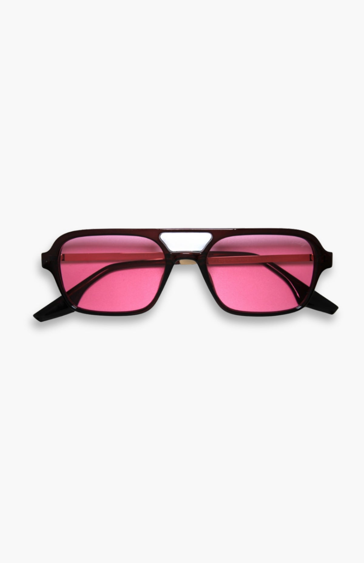 Pink Unisex Aviator Sunglasses - Ice Cube display picture 1