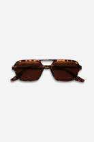 Ice Cube / Brown by INDY – Polarized Aviator Unisex Sunglasses