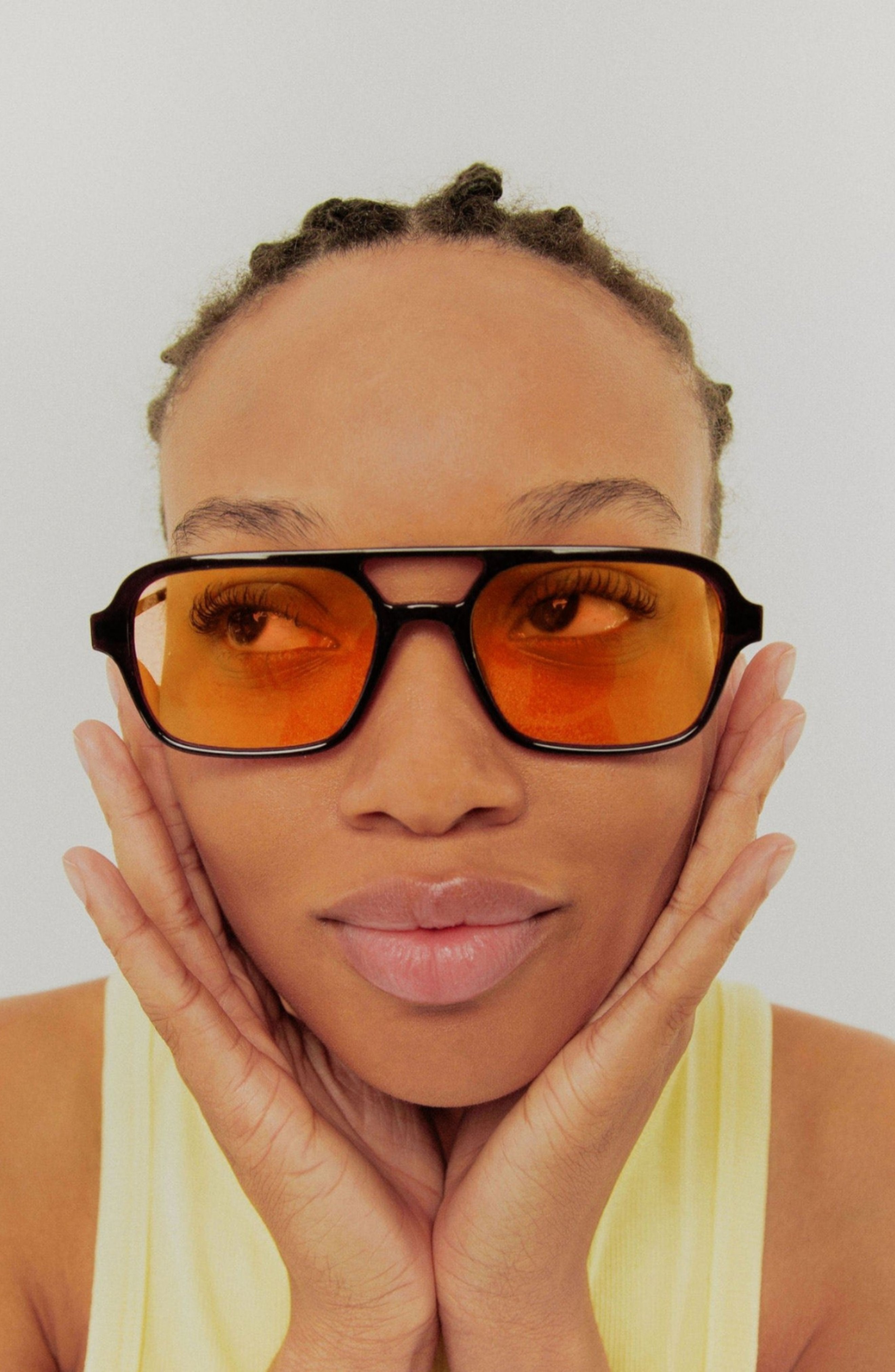 Ice Cube / Orange by INDY Sunglasses – Polarized Sunglasses for Women