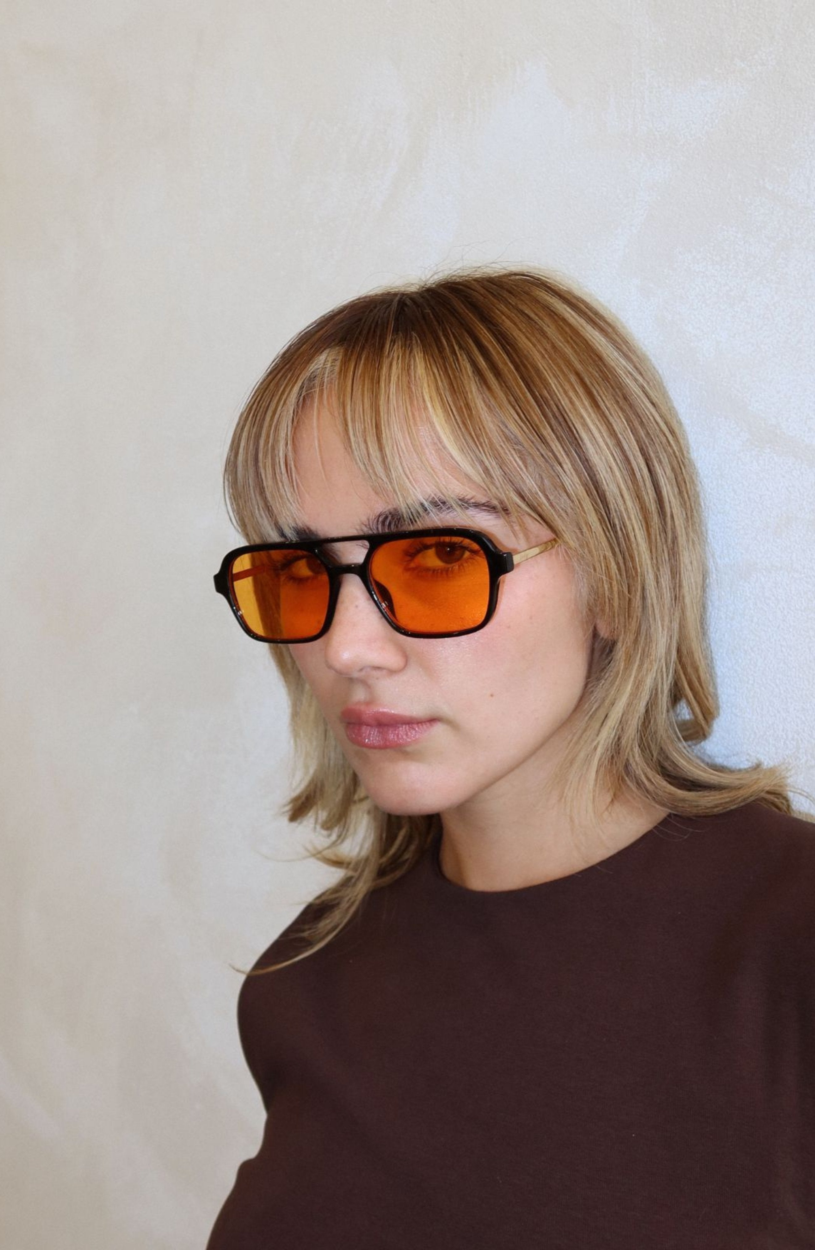 Ice Cube / Orange by INDY Sunglasses – Polarized Sunglasses for Women
