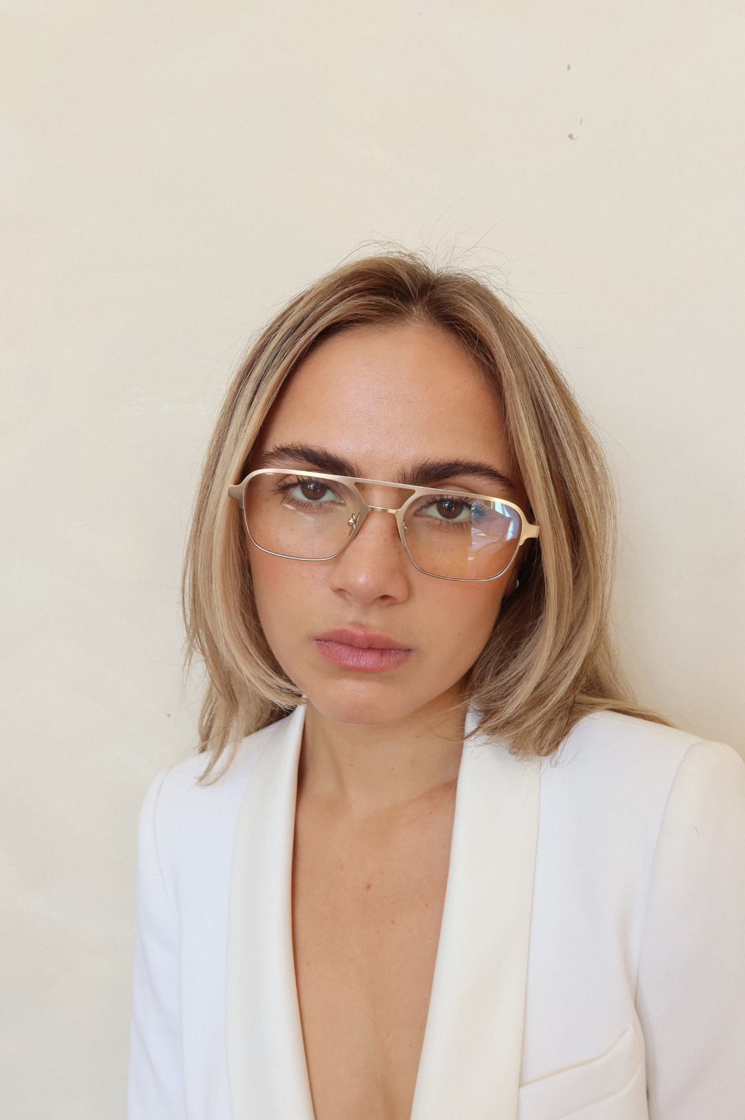 Jimmy / Blue Light by INDY Sunglasses – Unisex Aviator Eyeglasses
