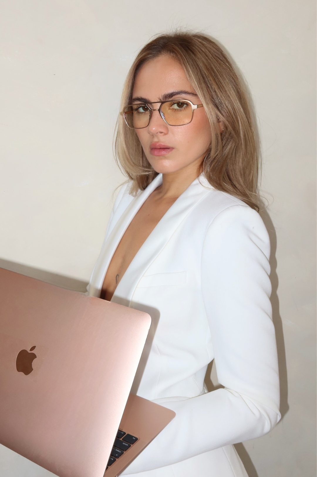 Jimmy / Blue Light by INDY Sunglasses – Unisex Aviator Eyeglasses