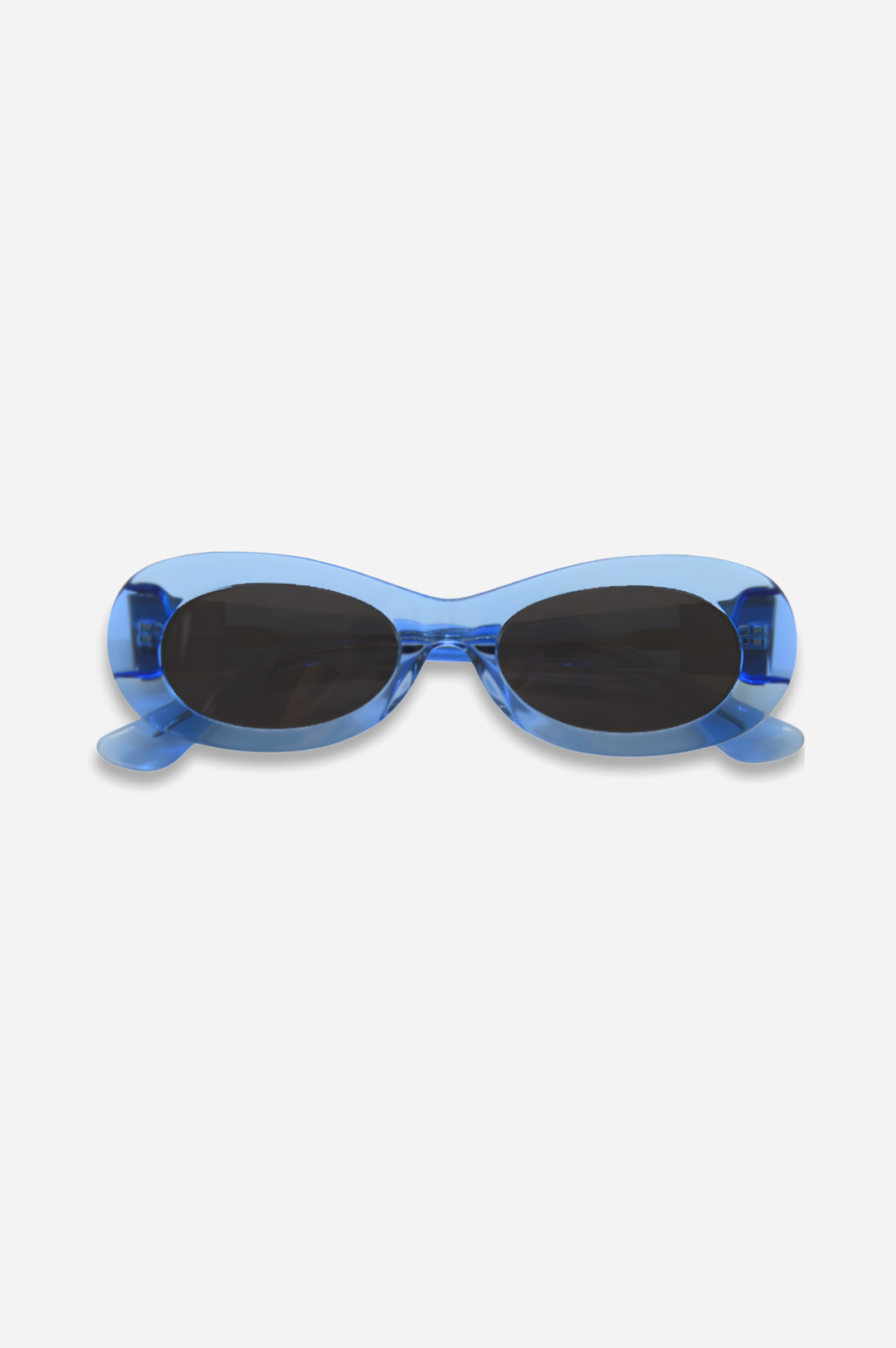 Blue Sustainable Oval Polarized Sunglasses SoHo