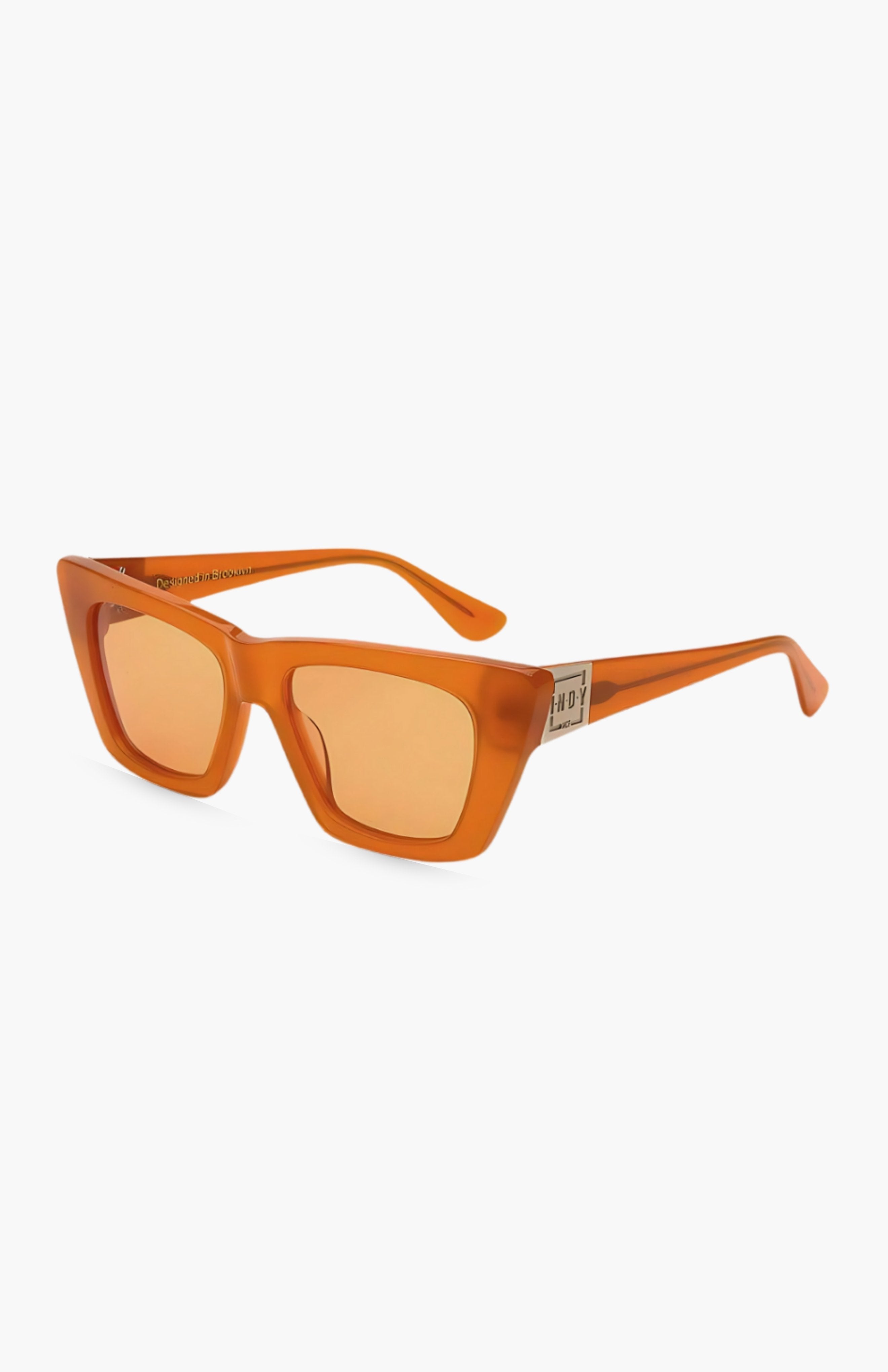 NWT Indy Uptown sunglasses in apricot | Anthropologie - limited edition Work It! Hyper Pink Female Oval Sunglasses | Le Specs main image 4