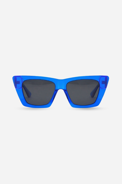 Blue Cat-Eye Polarized Sunglasses