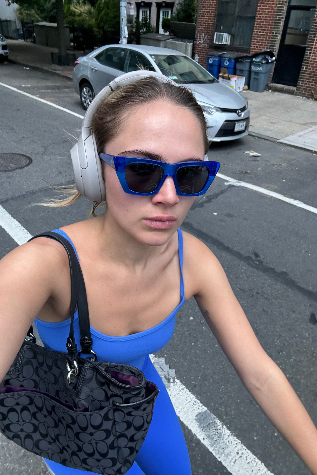 サングラス Alaia Cat-Eye sunglasses Light blue Atlantic Chill Cat Eye Sunglasses - Polarized Blue Mirror