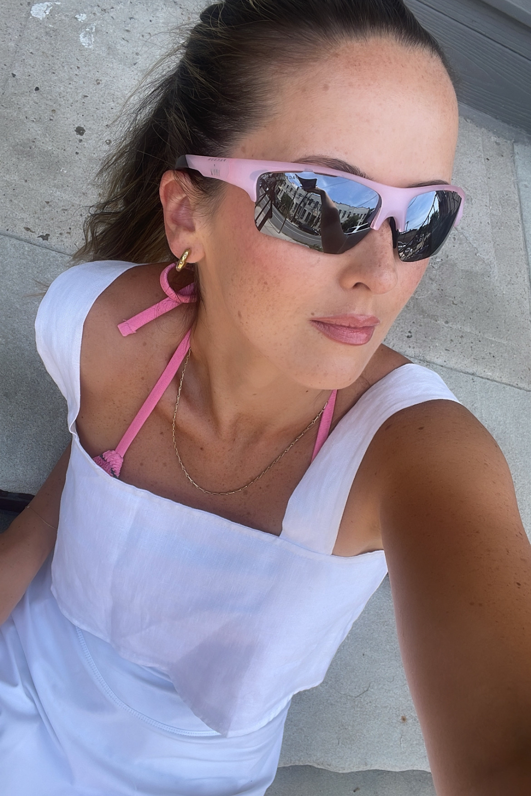 Wave / Soft Pink by INDY Sunglasses -  Default Title with Sunglasses