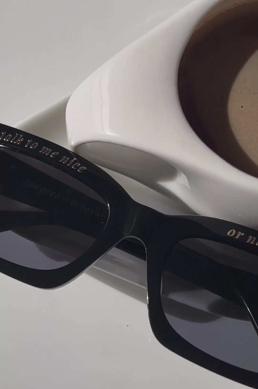 Talk To Me Nice or Not At All Sunglasses
